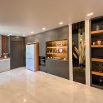 کابینت آنتی فینگر طوسی و چوب