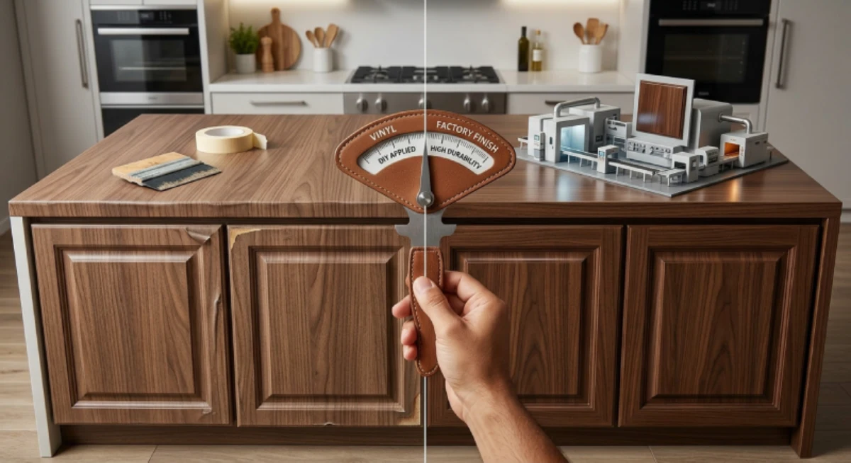 عکس برچسب کابینت و روکش کارخانه ای